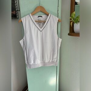 Cutter & Buck Pullover Vest, White, Size Small